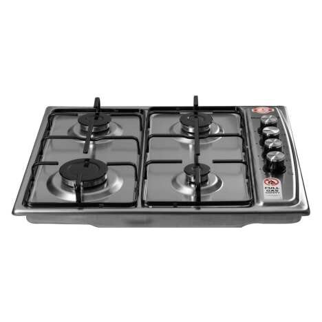 Plita Incorporabila Hausberg HB-561IN, 4 arzatoare, Gaz, Aprindere electrica, Inox